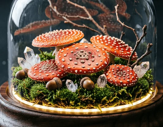 Флорариум и стеклянный колпак